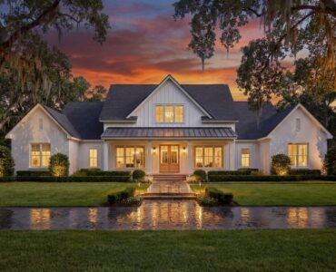 4-Bed Modern Farmhouse Plan with Home Office and Outdoor Kitchen